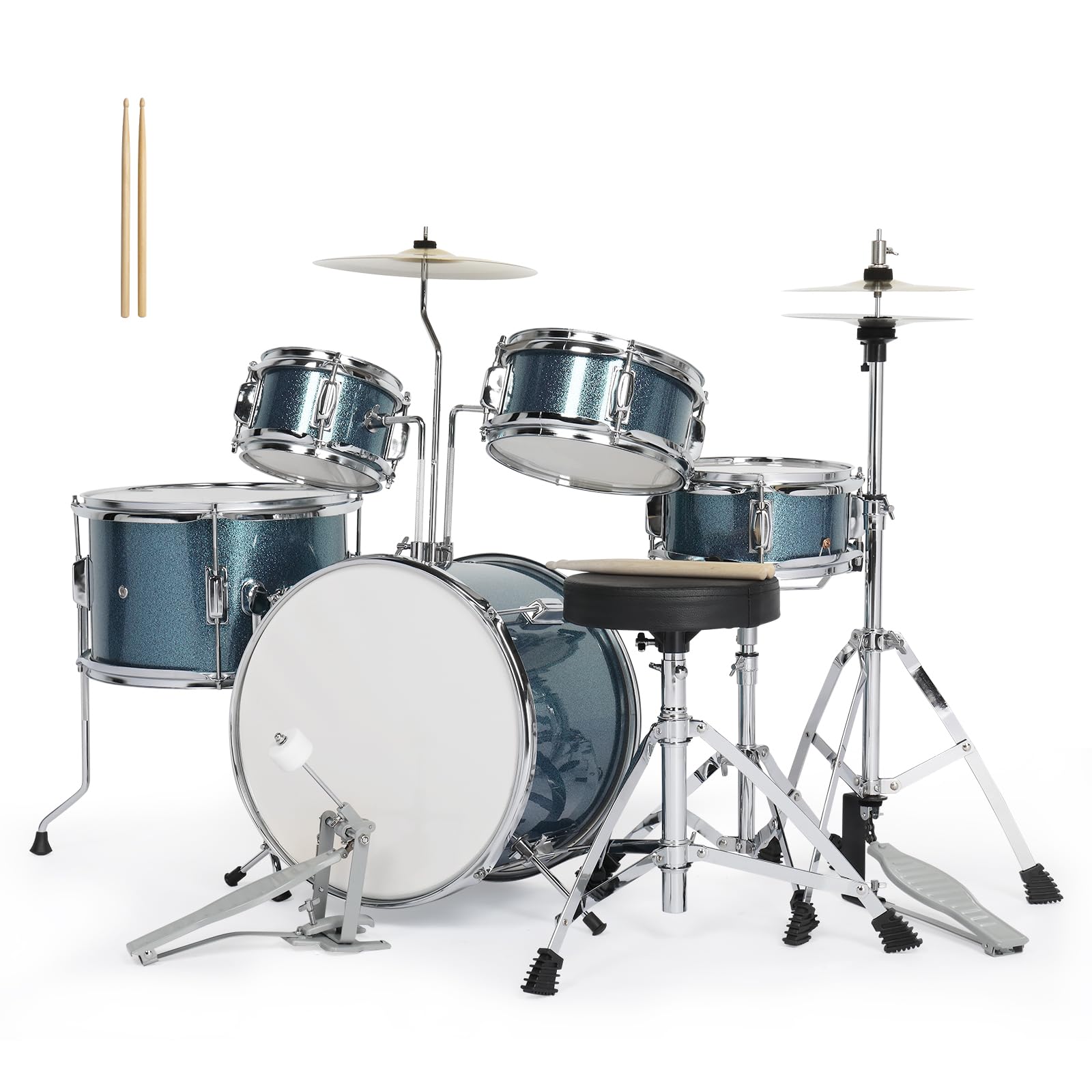 Amazon.com: Ktaxon 5-Piece Complete Junior Drums Set, 14 Inch